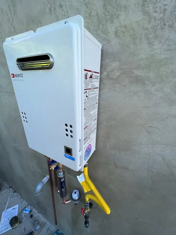 Tankless water heater installation for The Mermont homes
